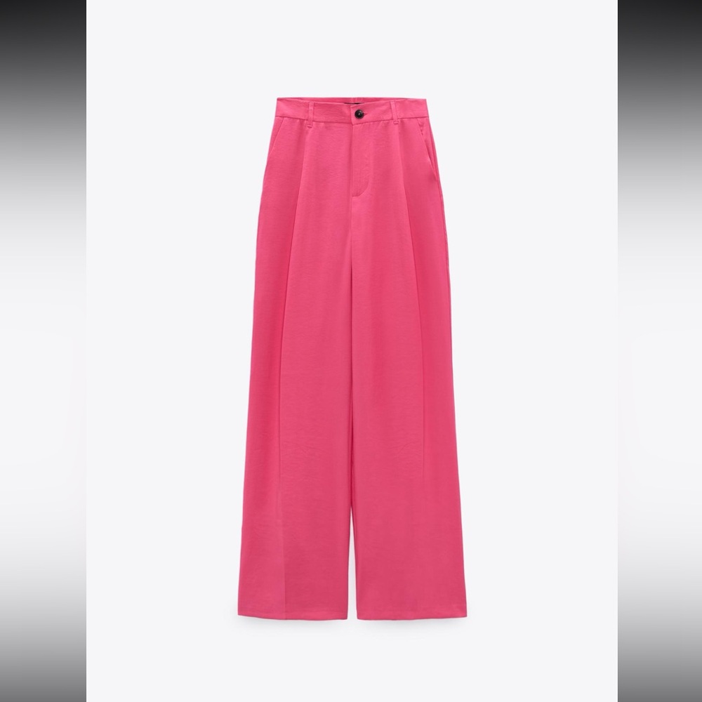 Zara Pink Wide Leg Pants